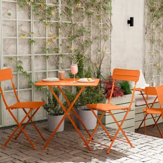 IKEA SUNDSÖ Scaun pliant, portocaliu deschis exterior