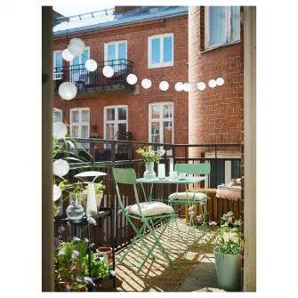 IKEA SUNDSÖ Scaun pliant, verde deschis exterior