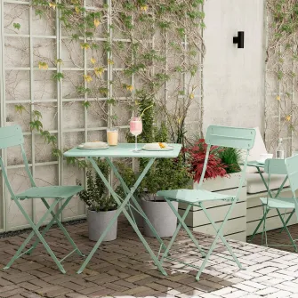 IKEA SUNDSÖ Scaun pliant, verde deschis exterior