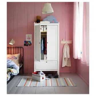 IKEA SUNDVIK Dulap de haine, alb, 80x50x171 cm