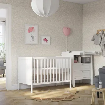 IKEA SUNDVIK Patut, alb, 60x120 cm