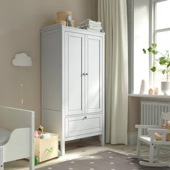 IKEA SUNDVIK Dulap de haine, gri, 80x50x171 cm