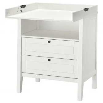 IKEA SUNDVIK Masa infasat/comoda, alb