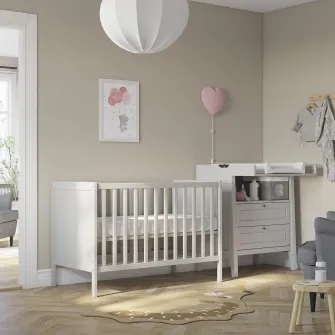 IKEA SUNDVIK Patut, gri, 60x120 cm
