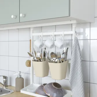 IKEA SUNNERSTA Set organizatoare bucatarie, fara gauri/scurgator vase/carlig