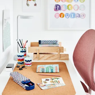 IKEA SUSIG Protectie birou, pluta, 45x65 cm