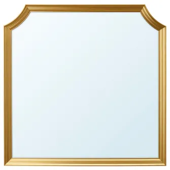 IKEA SVANSELE Oglinda, auriu, 78x78 cm