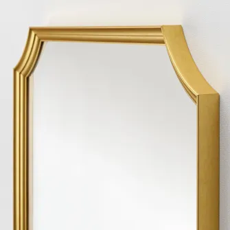 IKEA SVANSELE Oglinda, auriu, 78x78 cm