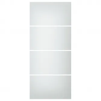 IKEA SVARTISDAL 4 panouri/cadru usa glisanta, alb aspect hartie, 100x236 cm