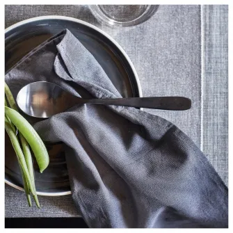 IKEA SVARTSENAP Servetel, gri inchis, 35x35 cm