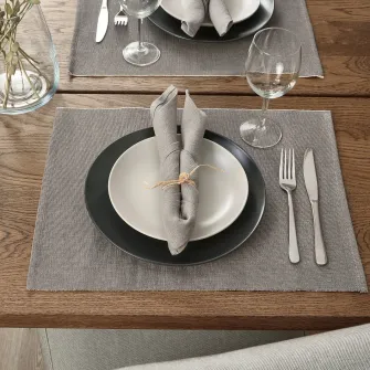 IKEA SVARTSENAP Suport farfurie, gri, 35x45 cm