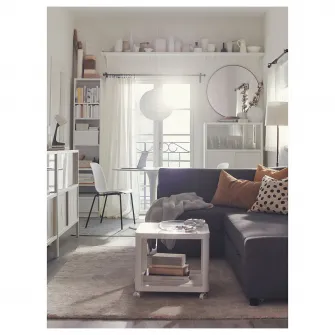IKEA ÅSVEIG Fata perna, gri-maro, 40x58 cm