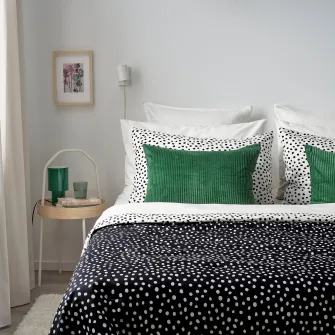 IKEA ÅSVEIG Fata perna, verde inchis, 40x58 cm
