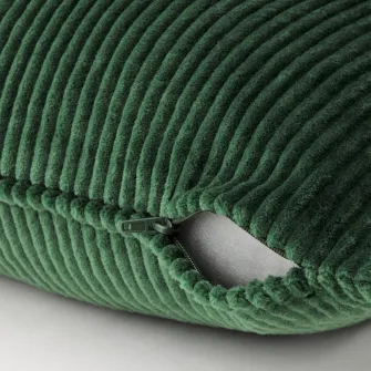 IKEA ÅSVEIG Fata perna, verde inchis, 40x58 cm
