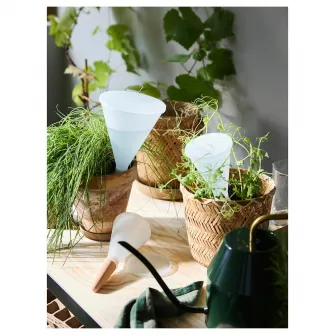 IKEA SVÄMSKOG Accesoriu auto-irigare, teracota/transparent, 70 cl