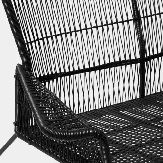IKEA TALLSKÄR Canapea 2 locuri exterior, antracit