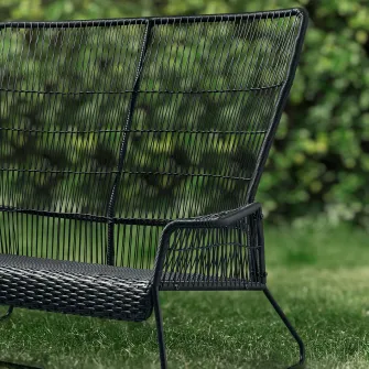 IKEA TALLSKÄR Canapea 2 locuri exterior, antracit