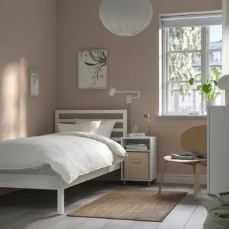 IKEA TARVA Cadru pat, vopsit alb, 90x200 cm