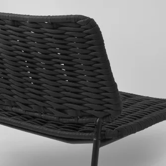 IKEA TEGELÖN Set mobilier sezut 4 loc, exterior, gri inchis/negru