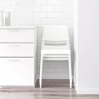 IKEA TEODORES Scaun, alb