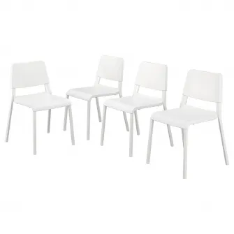 IKEA TEODORES Scaun, alb