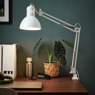 IKEA TERTIAL Veioza birou, alb