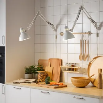 IKEA TERTIAL Veioza birou, alb
