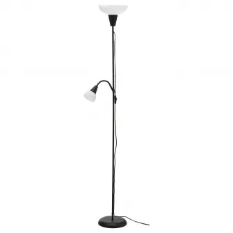 IKEA TÅGARP Lampadar/veioza, negru/alb