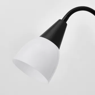 IKEA TÅGARP Lampadar/veioza, negru/alb