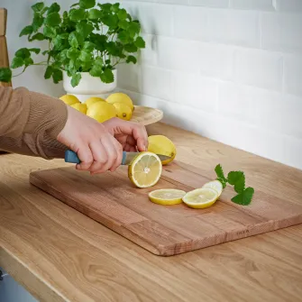 IKEA TIGERBARB Set cutite, 3 piese, gri-turcoaz