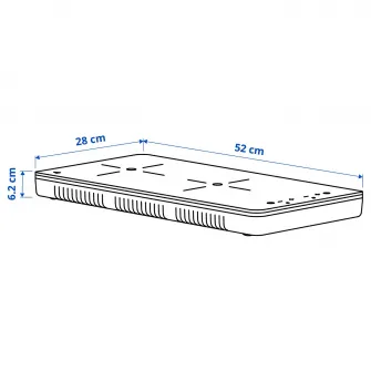 IKEA TILLREDA Plita cu inductie portabila, 2 zone alb