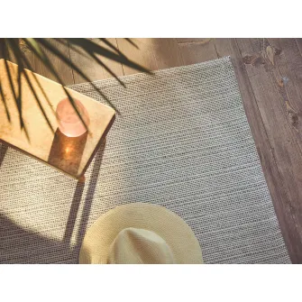 IKEA TIPHEDE Covor, tesatura plata, natur/negru, 120x180 cm