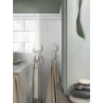 IKEA TISKEN Carlig cu ventuza, alb