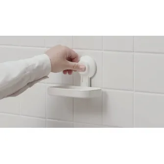 IKEA TISKEN Savoniera cu ventuza, alb