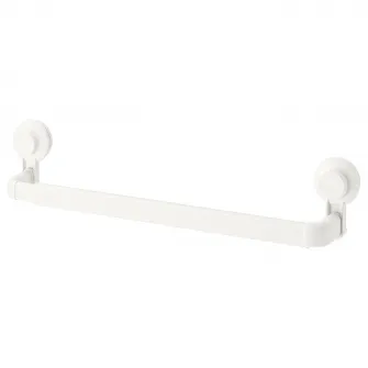 IKEA TISKEN Suport prosoape cu ventuza, alb