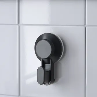 IKEA TISKEN Carlig cu ventuza, negru