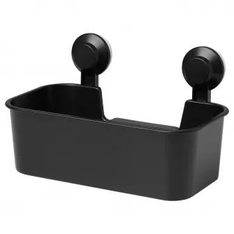 IKEA TISKEN Cos cu ventuza, negru