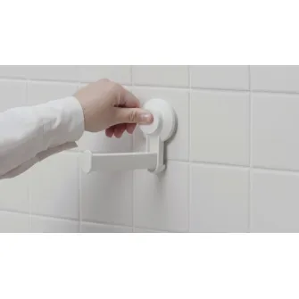 IKEA TISKEN Suport hartie cu ventuza, alb