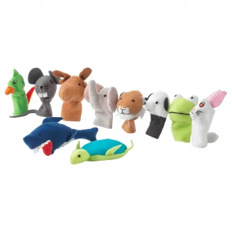 IKEA TITTA DJUR Marioneta deget, diverse culori