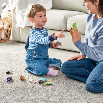 IKEA TITTA DJUR Marioneta deget, diverse culori