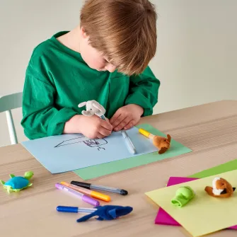 IKEA TITTA DJUR Marioneta deget, diverse culori