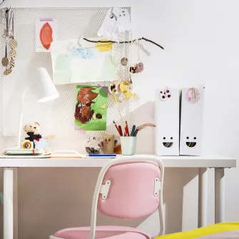 IKEA TJABBA Biblioraft, alb