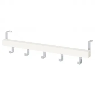 IKEA TJUSIG Cuier usa/perete, alb, 60 cm