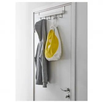 IKEA TJUSIG Cuier usa/perete, alb, 60 cm