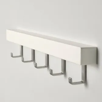 IKEA TJUSIG Cuier usa/perete, alb, 60 cm