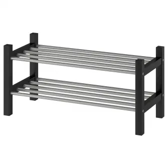 IKEA TJUSIG Suport pantofi, negru, 79x32x37 cm