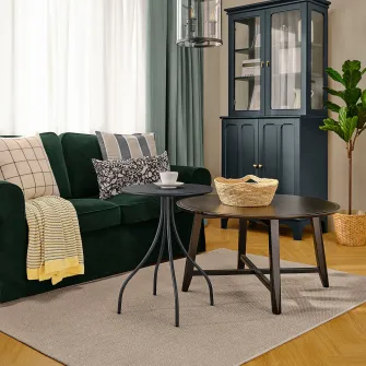 IKEA TÅNEBRO Masuta cafea, interior/exterior/antracit, 46 cm