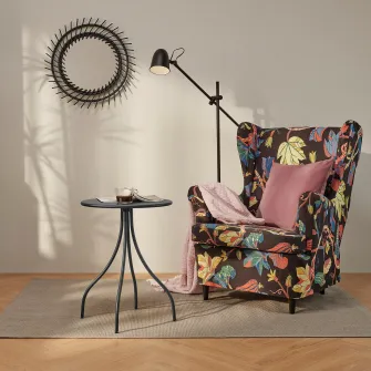 IKEA TÅNEBRO Masuta cafea, interior/exterior/antracit, 46 cm