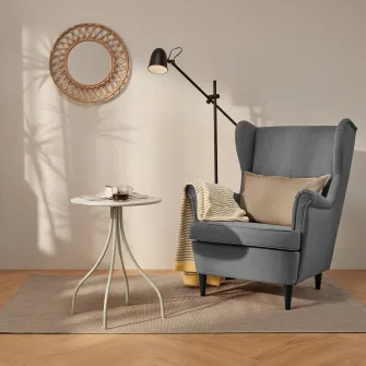 IKEA TÅNEBRO Masuta cafea, interior/exterior/gri deschis-bej, 46 cm