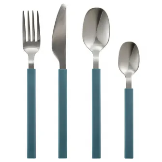 IKEA TÅNGMÄRLA Set tacamuri, 16 piese, gri inchis-albastru